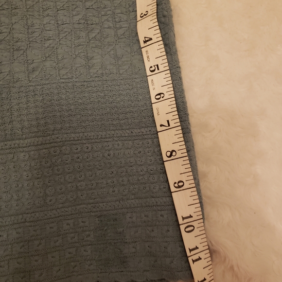 Free People Turquoise Textured Embroidered Shorts New with tag Sz 4 - Picture 6 of 11